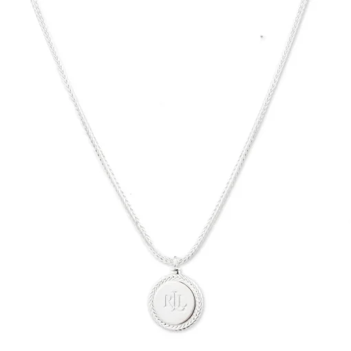 Lauren Ralph Lauren Silver Logo Pendant