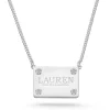 Lauren Ralph Lauren Silver Crystal Necklace