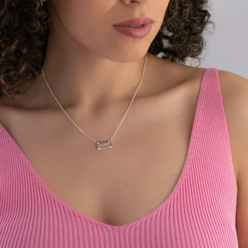 Lauren Ralph Lauren Silver Crystal Necklace