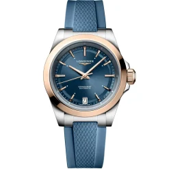 Longines Conquest 34mm Stainless Steel and 18ct Rose Gold Automatic Ladies Watch