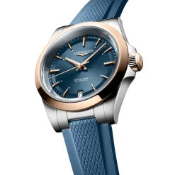 Longines Conquest 34mm Stainless Steel and 18ct Rose Gold Automatic Ladies Watch