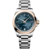 Longines Conquest 34mm Stainless Steel and 18ct Rose Gold Automatic Ladies Watch
