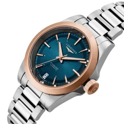 Longines Conquest 34mm Stainless Steel and 18ct Rose Gold Automatic Ladies Watch