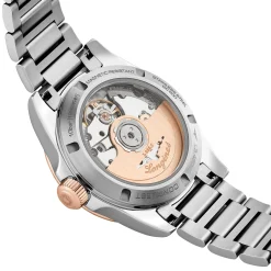Longines Conquest 34mm Stainless Steel and 18ct Rose Gold Automatic Ladies Watch
