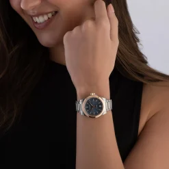 Longines Conquest 34mm Stainless Steel and 18ct Rose Gold Automatic Ladies Watch