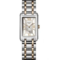 Longines DolceVita 32mm Stainless Steel and 18ct Rose Gold Ladies Watch