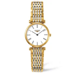 Longines La Grande Classique Gold Plated and Stainless Steel Ladies Watch