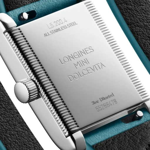Longines Mini Dolce Vita 29mm Green Leather Strap Ladies Watch