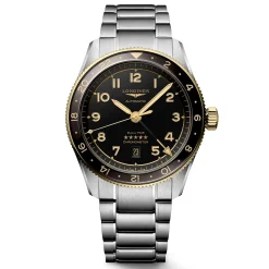 Longines Spirit Zulu Time 42mm Stainless Steel and 18ct Yellow Gold Automatic Men’s Watch