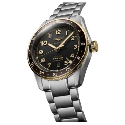 Longines Spirit Zulu Time 42mm Stainless Steel and 18ct Yellow Gold Automatic Men’s Watch