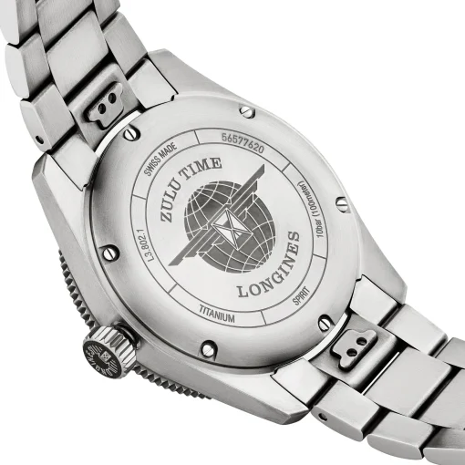 Longines Spirit Zulu Time 39mm Titanium Automatic Men’s Watch