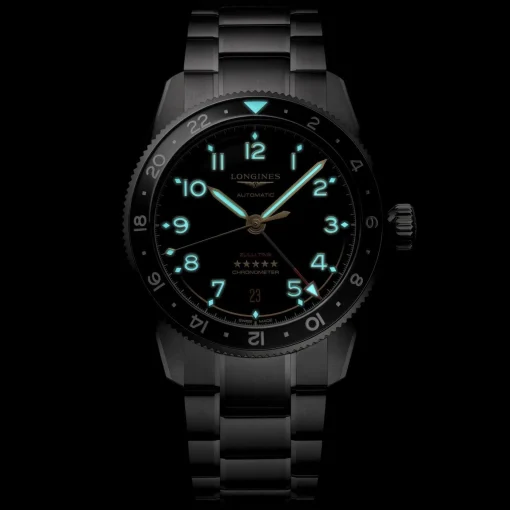 Longines Spirit Zulu Time 39mm Titanium Automatic Men’s Watch
