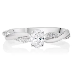 Maple Leaf Diamonds 18ct White Gold Diamond Solitaire Ring