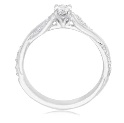 Maple Leaf Diamonds 18ct White Gold Diamond Solitaire Ring