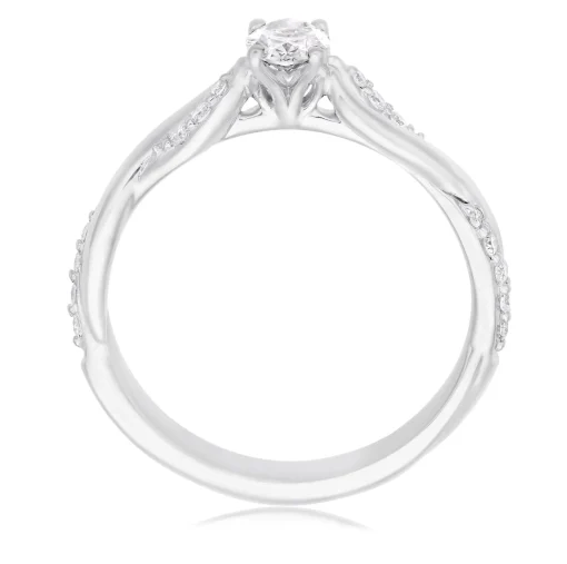 Maple Leaf Diamonds 18ct White Gold Diamond Solitaire Ring