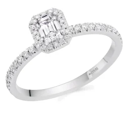 Maple Leaf Diamonds 18ct White Gold Diamond Halo Ring
