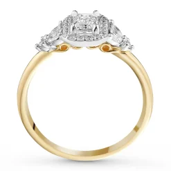 Maple Leaf Diamonds 18ct Yellow Gold Emerald Cut Diamond Engagement Ring