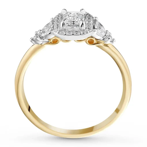 Maple Leaf Diamonds 18ct Yellow Gold Emerald Cut Diamond Engagement Ring