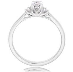 Maple Leaf Diamonds Eternal Flame 18ct White Gold Diamond Three Stone Ring