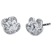 Maple Leaf Diamonds Wind's Embrace 18ct White Gold Diamond Stud Earrings