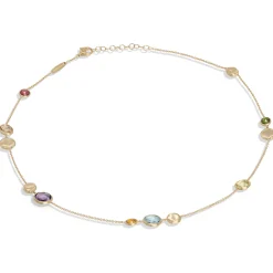 Marco Bicego Jaipur Colour 18ct Yellow Gold Gemstone Necklace