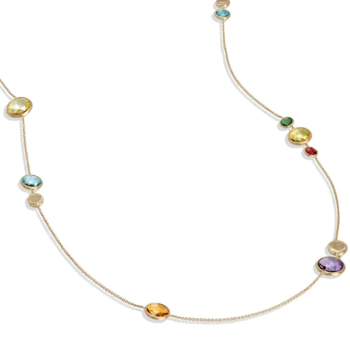 Marco Bicego Jaipur Colour 18ct Yellow Gold Gemstone Necklace