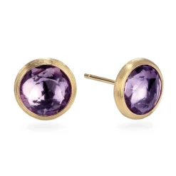 Marco Bicego Jaipur Colour 18ct Yellow Gold Amethyst Stud Earrings