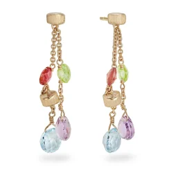 Marco Bicego Paradise 18ct Yellow Gold Gemstone Drop Earrings
