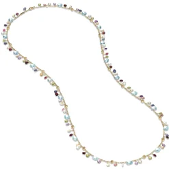 Marco Bicego Paradise 18ct Yellow Gold Gemstone Sautoir Necklace