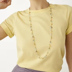 Marco Bicego Paradise 18ct Yellow Gold Gemstone Sautoir Necklace