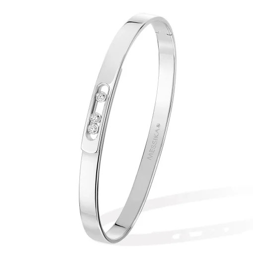 Messika Move Noa 18ct White Gold Diamond Bangle