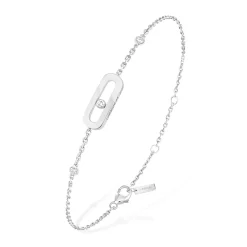 Messika Move Uno 18ct White Gold Diamond Bracelet