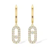 Messika Move Uno 18ct Yellow Gold Diamond Hoop Earrings