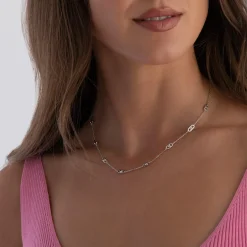 Michael Kors Astor Link Silver Necklace
