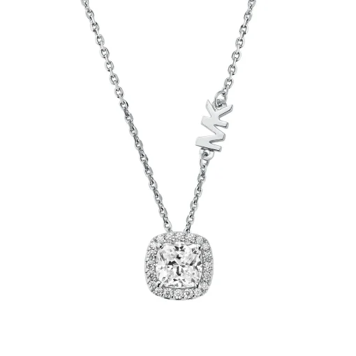 Michael Kors Brilliance Silver Cubic Zirconia Necklace