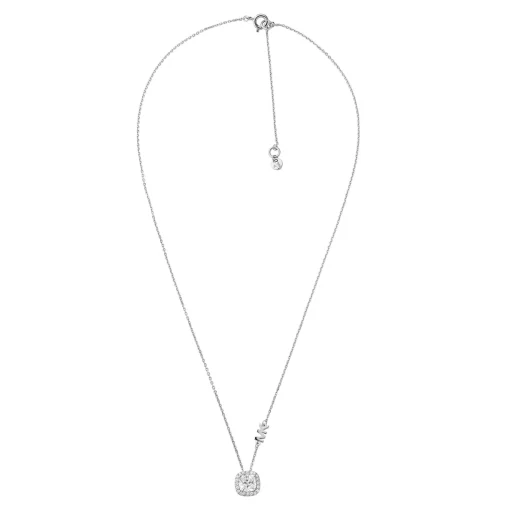 Michael Kors Brilliance Silver Cubic Zirconia Necklace