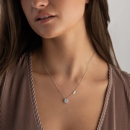 Michael Kors Brilliance Silver Cubic Zirconia Necklace