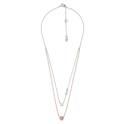 Michael Kors 14ct Rose Gold Plated Love Necklace