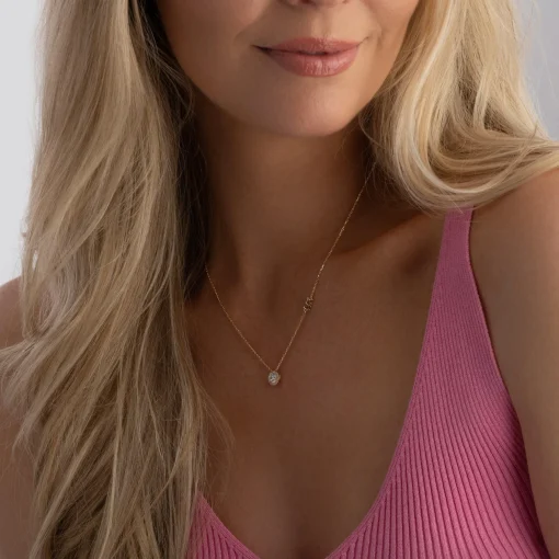 Michael Kors Custom 14ct Rose Gold Plated Necklace