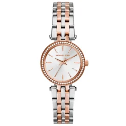 Michael Kors Darci Mini 26mm Stainless Steel and Rose Gold Tone Crystal Ladies Watch