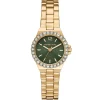 Michael Kors Lennox 30mm Yellow Gold Tone Crystal Ladies Watch