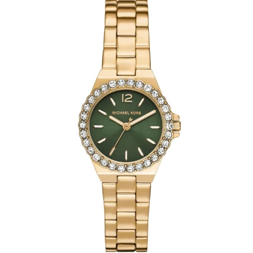 Michael Kors Lennox 30mm Yellow Gold Tone Crystal Ladies Watch