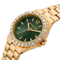 Michael Kors Lennox 30mm Yellow Gold Tone Crystal Ladies Watch