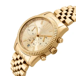 Michael Kors Lexington 38mm Yellow Gold Tone Chronograph Ladies Watch