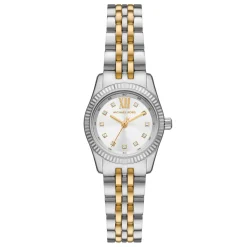 Michael Kors Lexington 26mm Stainless Steel and Yellow Gold Tone Crystal Ladies Watch