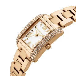 Michael Kors 22mm Yellow Gold Tone Mother of Pearl Crystal Ladies Watch