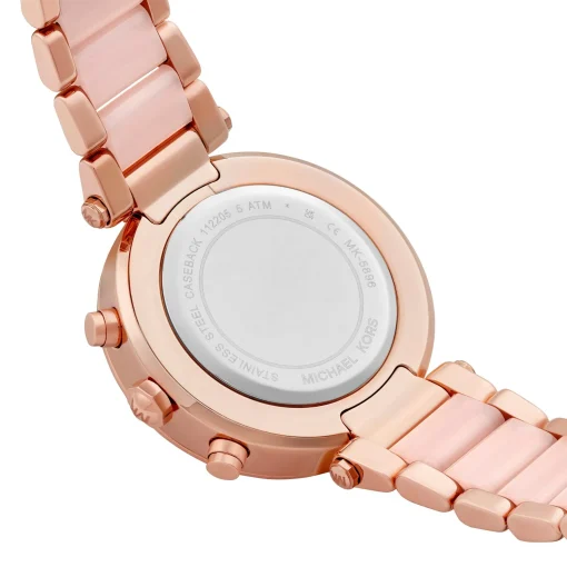 Michael Kors Parker 39mm Rose Gold Tone Chronograph Ladies Watch