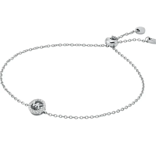 Michael Kors Silver Cubic Zirconia Slider Bracelet