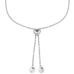 Michael Kors Silver Cubic Zirconia Slider Bracelet