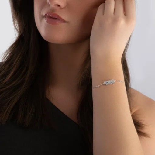 Michael Kors Silver Cubic Zirconia Bracelet